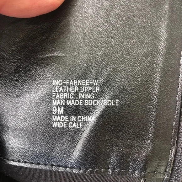 INC International Concepts Black Boots women’s 9. Western Cowgirl look! - Picture 5 of 6